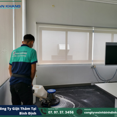 Dịch vụ giặt thảm trải sàn tại công ty vệ sinh Bình Định